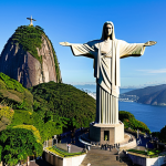 **

"A confident businesswoman in a tailored, fully clothed business suit, standing in front of the iconic Christ the Redeemer statue in Rio de Janeiro, Brazil. Professional environment, appropriate attire, safe for work, perfect anatomy, natural proportions, professional photography, high quality."

**