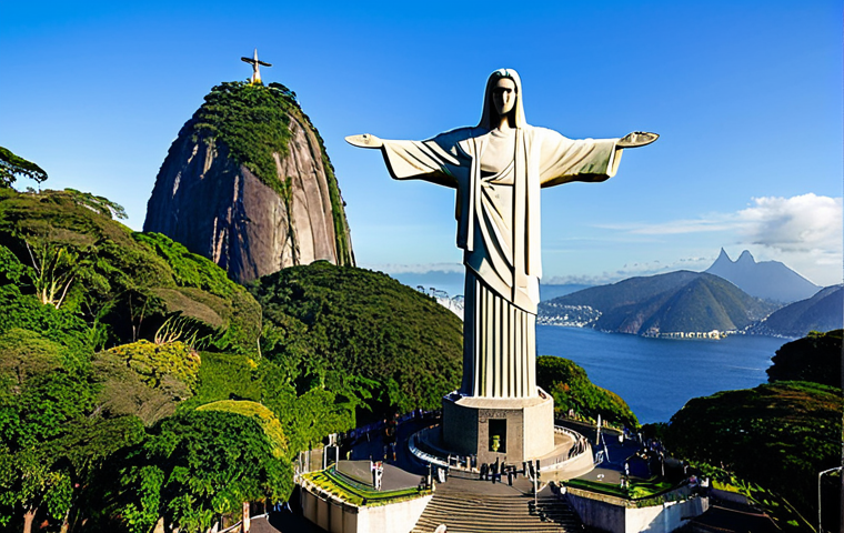 **
"A confident businesswoman in a tailored, fully clothed business suit, standing in front of the iconic Christ the Redeemer statue in Rio de Janeiro, Brazil. Professional environment, appropriate attire, safe for work, perfect anatomy, natural proportions, professional photography, high quality."
**