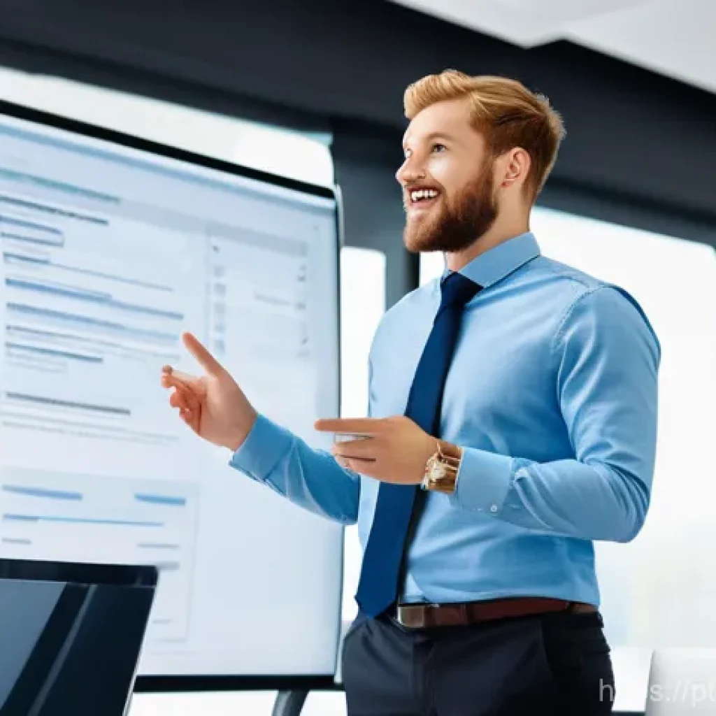 무역영어 학습과 실무의 융합 사례 - **Prompt:** A diverse group of young professionals in a sleek, modern co-working space, actively eng...