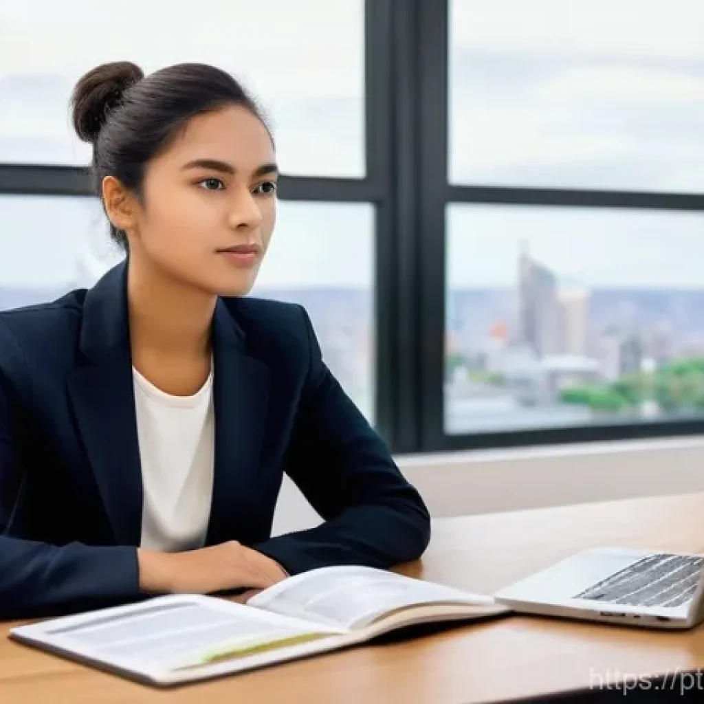 무역영어 필기시험 대비 자료 제작 노하우 - **Prompt: Dedicated Business English Vocabulary Study Session**
    A focused young adult, gender-ne...