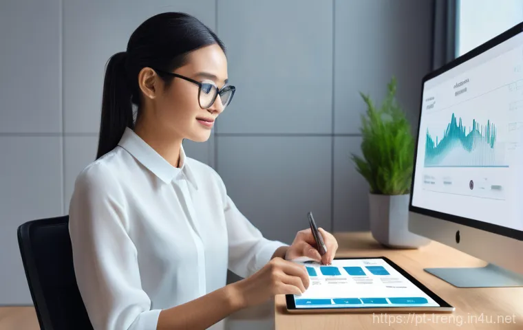 무역영어 필기시험 대비 자료 제작 노하우 - **Prompt: Dedicated Business English Vocabulary Study Session**
    A focused young adult, gender-ne...